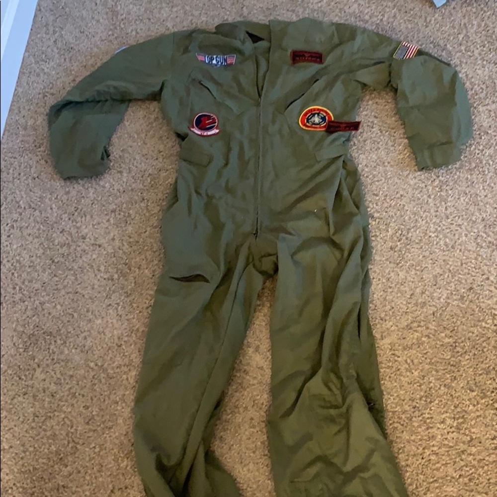 Men’s Top gun flight suit.
